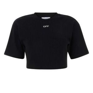 Off-White Off-Stamp Crewneck Cropped T-Shirt